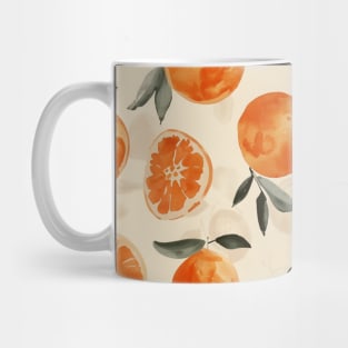 Organic Oranges Boho Pattern Mug